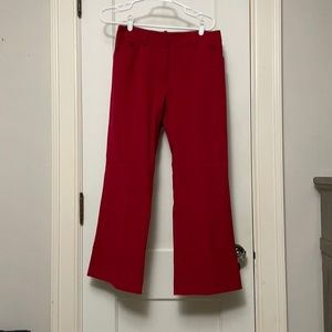 Red dress trousers